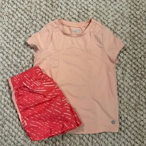 Avia Kids Matching Set in Peach and Hot Pink